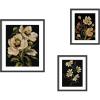 image:imageMoody Floral Hued 3 Piece Framed Wall Art Print Set by Annie Quigley