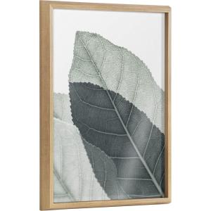 image:imageKate and Laurel Blake Modern Green Leaf Botanical II Framed Printed Glass Wall Art by The Creative Bunch Studio 18x24 Natural Decorative Nature Art for Wall