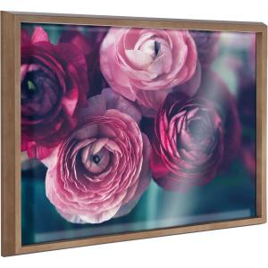 image:imageKate and Laurel Blake Yours Truly Framed Printed Glass Wall Art by Kristy Campbell 18x24 Natural Bold Dramatic Flower Art for Wall Home DecorGold