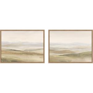 image:imageKate and Laurel Fading Fields III amp IV 2 Piece Framed Canvas Wall Art Set by Amy Lighthall Sylvie Beaded Rustic Natural Modern Contemporary Landscape Art for Wall Decor