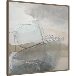 image:imageKate and Laurel Framed Canvas Wall Art Print NC Wild Abstract by Nikki Chu 30 x 30 Sylvie Greywash Frame Modern Contemporary Abstract Art for Wall DecorSylvie Dark Gold