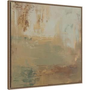 image:imageKate and Laurel Framed Canvas Wall Art Print Sage Horizon No 3 by Amy Lighthall 30 x 30 Sylvie Beaded Dark Gold Frame Modern Contemporary Abstract Art for Wall Decor