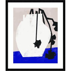 image:imageKate and Laurel Framed Wall Art Print Abstract Blossoms by Little Dean 21 x 25 Svelte Noir Black Frame Modern Contemporary Abstract Art for Wall Decor25L x 21W