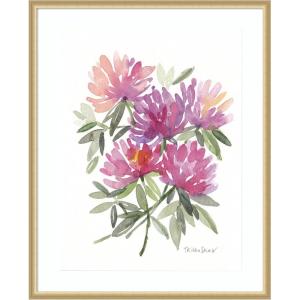 image:imageKate and Laurel Framed Wall Art Print Abstract Watercolor Pink Floral by Patricia Shaw 22 x 26 Florence Gold Frame Bohemian Boho Abstract Flowers Art for Wall Decor42L x 34W