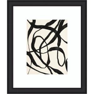 image:imageKate and Laurel Framed Wall Art Print Black Twist 4 by Alicia Bock 23 x 27 Oliver Black Narrow Frame Modern Contemporary Abstract Art for Wall Decor27L x 23W