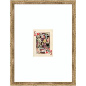 image:imageKate and Laurel Framed Wall Art Print King for Now 18x24 FC by Felicia Dadak 20 x 26 Castellan Gold Frame Modern Contemporary Abstract Art for Wall Decor