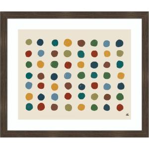 image:imageKate and Laurel Framed Wall Art Print Meditation No 3 by Kelly Knaga 26 x 22 Woodgrain Stripe Chocolate Frame Modern Contemporary Abstract Art for Wall DecorWoodgrain Stripe Chocolate