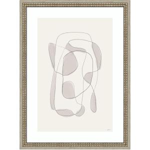 image:imageKate and Laurel Framed Wall Art Print Minimalist Lines by Gabrielly Guedes 19 x 26 Castellan Silver Frame Modern Contemporary Abstract Art for Wall Decor