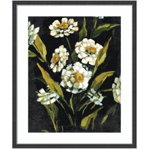 image:imageKate and Laurel Framed Wall Art Print Moody Floral 1 by Annie Quigley 21 x 25 Stylish Black Narrow Frame Bohemian Boho Flowers Nature Art for Wall Decor25L x 21W