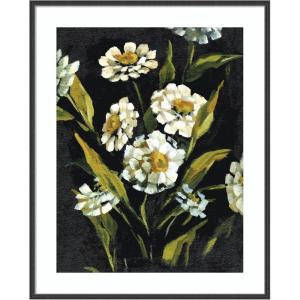 image:imageKate and Laurel Framed Wall Art Print Moody Floral 1 by Annie Quigley 21 x 25 Stylish Black Narrow Frame Bohemian Boho Flowers Nature Art for Wall Decor41L x 33W