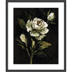 image:imageKate and Laurel Framed Wall Art Print Moody Floral 2 by Annie Quigley 21 x 25 Stylish Black Narrow Frame Modern Contemporary Flowers Nature Art for Wall Decor25L x 21W