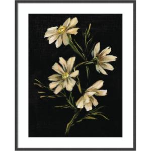 image:imageKate and Laurel Framed Wall Art Print Moody Floral 4 by Annie Quigley 21 x 25 Stylish Black Narrow Frame Modern Contemporary Flowers Art for Wall Decor41L x 33W