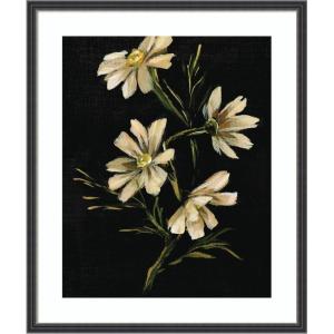 image:imageKate and Laurel Framed Wall Art Print Moody Floral 4 by Annie Quigley 21 x 25 Stylish Black Narrow Frame Modern Contemporary Flowers Art for Wall Decor25L x 21W