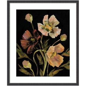 image:imageKate and Laurel Framed Wall Art Print Moody Floral 5 by Annie Quigley 21 x 25 Stylish Black Narrow Frame Rustic Farmhouse Flowers Art for Wall Decor25L x 21W