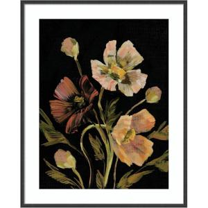 image:imageKate and Laurel Framed Wall Art Print Moody Floral 5 by Annie Quigley 21 x 25 Stylish Black Narrow Frame Rustic Farmhouse Flowers Art for Wall Decor41L x 33W