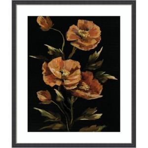 image:imageKate and Laurel Framed Wall Art Print Moody Floral 6 by Annie Quigley 21 x 25 Stylish Black Narrow Frame Modern Contemporary Flowers Nature Art for Wall Decor25L x 21W