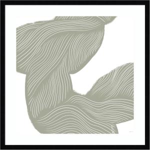 image:imageKate and Laurel Framed Wall Art Print Movement Lines by Gabrielly Guedes 25 x 25 Svelte Noir Black Frame Modern Contemporary Abstract Art for Wall Decor