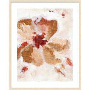 image:imageKate and Laurel Framed Wall Art Print Painterly Brown Blossom ll by Nikita Jariwala 22 x 26 Woodgrain Stripe Blonde Frame Modern Contemporary Abstract Art for Wall Decor42L x 34W
