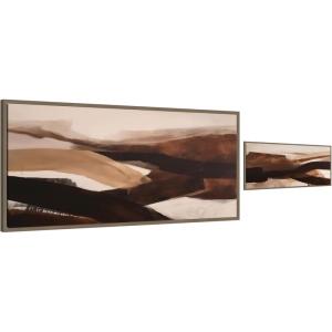 image:imageKate and Laurel Pathways 2 Piece Framed Canvas Wall Art Set by Amy Lighthall Sylvie Dark Gold Modern Contemporary Landscape Art for Wall Decor