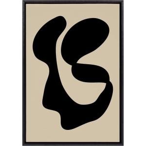 image:imageKate and Laurel Sylvie Abstract 10 Framed Canvas Wall Art by Apricot and Birch 23x33 Black Decorative Abstract Art Print for WallBlack