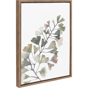 image:imageKate and Laurel Sylvie Botanical Soft Split Fern Framed Canvas Wall Art by Sara Berrenson 18 x 24 Gold Nature and WildlifeInspired Wall Dcor