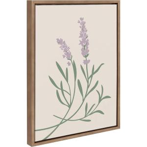 image:imageKate and Laurel Sylvie Delicate Illustrated Purple Wildflowers Framed Canvas Wall Art by The Creative Bunch Studio 18x24 Gold Nature and WildlifeInspired Wall Decor