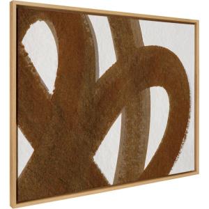 image:imageKate and Laurel Sylvie Japandi 10 Brown Framed Canvas Wall Art by Rocket Jack 315x415 Natural Modern Abstract Art for Wall