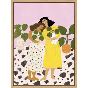 image:imageKate and Laurel Sylvie No Thanks We Have Plants Framed Canvas Wall Art by Alja Horvat 18x24 Natural Nature Art for Wall