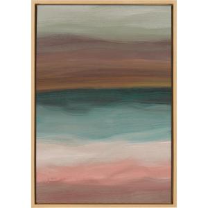 image:imageKate and Laurel Sylvie Peace Framed Canvas Wall Art by Oris Eddu 23x33 Gold Decorative Calming Abstract PrintNatural