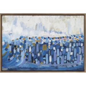 image:imageKate and Laurel Sylvie Queen Elizabeth II Framed Canvas Wall Art by Leah Nadeau 23x33 Gray Decorative Modern Abstract Art Print for WallGold
