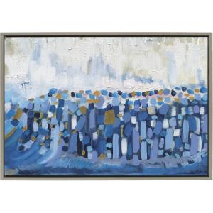 image:imageKate and Laurel Sylvie Queen Elizabeth II Framed Canvas Wall Art by Leah Nadeau 23x33 Gray Decorative Modern Abstract Art Print for WallGray