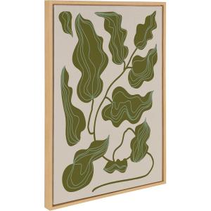 image:imageKate and Laurel Sylvie Simple Romantic Line Art Drawing 2 Tan and Teal Framed Canvas Wall Art by The Creative Bunch Studio 23x33 Gold Modern Abstract Body Line Drawing Wall DecorNatural
