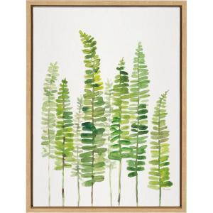 image:imageKate and Laurel Sylvie Sword Ferns Framed Canvas Wall Art by Patricia Shaw 18x24 Natural Nature Themed Art for Wall24L x 18W