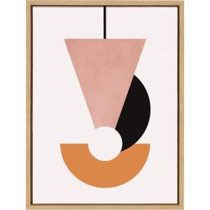 image:imageKate and Laurel Sylvie Venice 5 Framed Canvas Wall Art by Alexander Ginzburg 18x24 Natural Colorful MidCentury Wall Decor