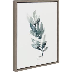image:imageKate and Laurel Sylvie Wild Mariposa Framed Canvas Wall Art by Sara Berrenson 18x24 Natural Decorative Wildflower Art for WallGray