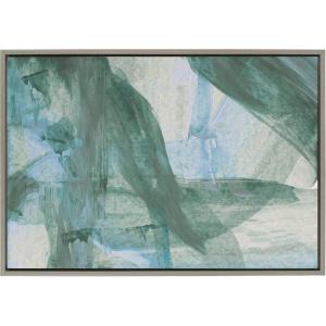 image:imageKate and Laurel x Mentoring Positives Collaboration The Looking Glass Framed Wall Art 23x33 Gray Green and Blue Neutral Abstract Art Wall Dcor