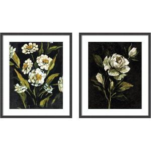 image:imageMoody Floral 1 amp 2 2 Piece Framed Wall Art Print Set by Annie Quigley