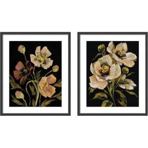 image:imageMoody Floral 5 amp 8 2 Piece Framed Wall Art Print Set by Annie Quigley