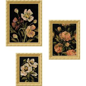 image:imageMoody Pink Hued Floral 3 Piece Framed Wall Art Print Set by Annie Quigley
