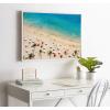 image:imageDesignOvation Sylvie Tropical Beach Framed Canvas Wall Art by Simon Te 23x33 White Beautiful Beach Wall Decor for Living Room Entryway Bedroom Or Bathroom