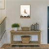 image:imageKate and Laurel Baby Donkey in Rustic Bathtub Framed Canvas Wall Art by Amy Peterson 18 x 24 Sylvie Natural Whimsical Animals Bathroom Art for Wall Decor Living Room Bedroom