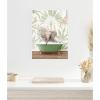 image:imageKate and Laurel Baby Elephant 3 in Wild Safari Bathtub Framed Canvas Wall Art by Amy Peterson 18 x 24 Sylvie White Whimsical Animals Bathroom Tropical Art for Wall Decor Living Room Bedroom