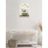 image:imageKate and Laurel Baby Elephant 3 in Wild Safari Bathtub Framed Canvas Wall Art by Amy Peterson 18 x 24 Sylvie White Whimsical Animals Bathroom Tropical Art for Wall Decor Living Room Bedroom