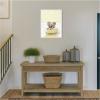 image:imageKate and Laurel Baby Elephant 6 in Cottage Yellow Bathtub Framed Canvas Wall Art by Amy Peterson 18 x 24 Sylvie White Whimsical Animals Bathroom Art for Wall Decor Living Room Bedroom