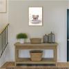 image:imageKate and Laurel Baby Elephant 6 in Spring Bathtub Framed Canvas Wall Art by Amy Peterson 18 x 24 Sylvie Natural Whimsical Animals Kids Nature Art for Wall Decor Living Room Bedroom