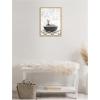 image:imageKate and Laurel Baby Zebra in Paris Bathtub Framed Canvas Wall Art by Amy Peterson 18 x 24 Sylvie Bright Gold Whimsical Animals Cityscapes Bathroom Art for Wall Decor Living Room Bedroom