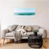 image:imageKate and Laurel Beach Ocean Day over Blue Clear Waters Framed Canvas Wall Art by Alicia Abla 40 x 18 Sylvie White Coastal Landscapes Nature Art for Wall Decor Living Room Bedroom