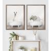 image:imageKate and Laurel Blake Baby Elephant in the Tub Color Framed Printed Glass Wall Art by Amy Peterson Art Studio 18 x 24 Gold Decorative Animal Bathroom Art