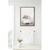 image:imageKate and Laurel Blake Baby Elephant in the Tub Color Framed Printed Glass Wall Art by Amy Peterson Art Studio 18 x 24 Gold Decorative Animal Bathroom Art