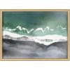 image:imageKate and Laurel Blake Black Sands Dream Framed Printed Glass Wall Art by Janet MeinkeLau 18x24 Natural Coastal Beach Art for Wall